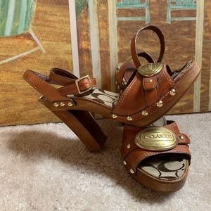 🍂Coach Chunky Heels🍂